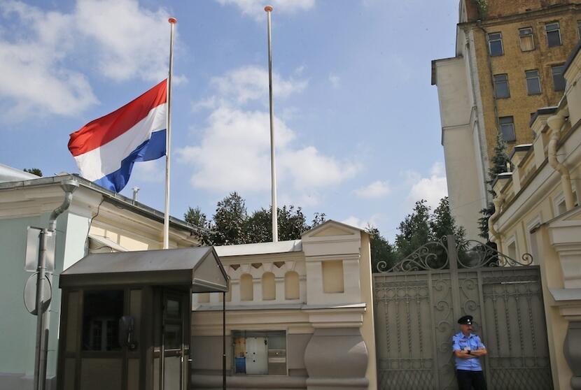 Ambasada Holandii w Moskwie, fot. PAP/EPA
