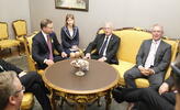 Spotkanie z przewodniczącym parlamentu Eiki Nestorem. fot. M. Czutko