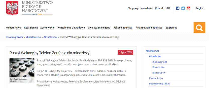 Fot.screenshot/men.gov.pl