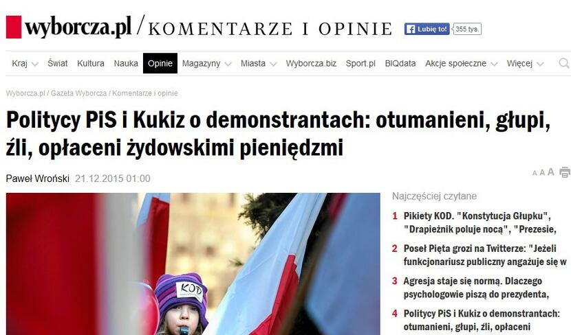 fot. wPolityce.pl/wyborcza.pl