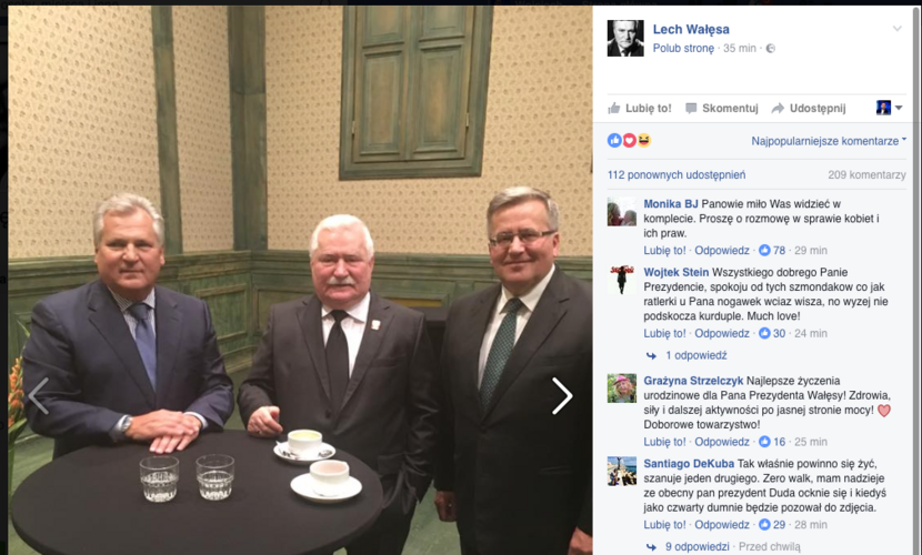 fot. Lech Wałęsa/facebook