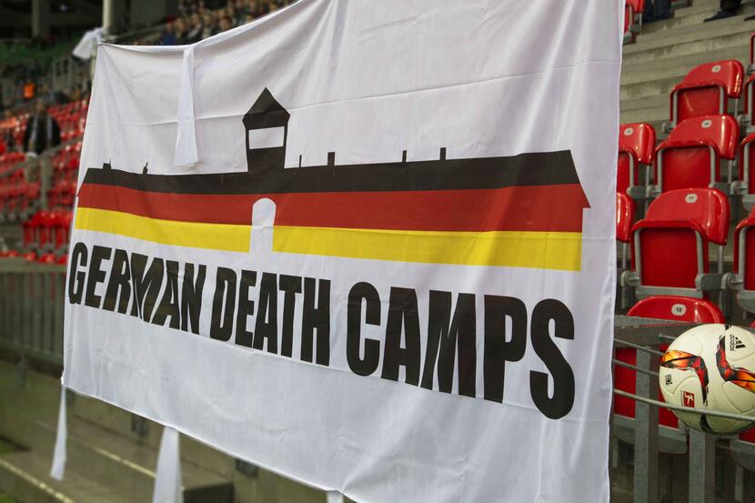 Znalezione obrazy dla zapytania german death camps flaga