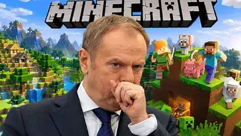 Donald Tusk w Minecraftowym świecie.webp