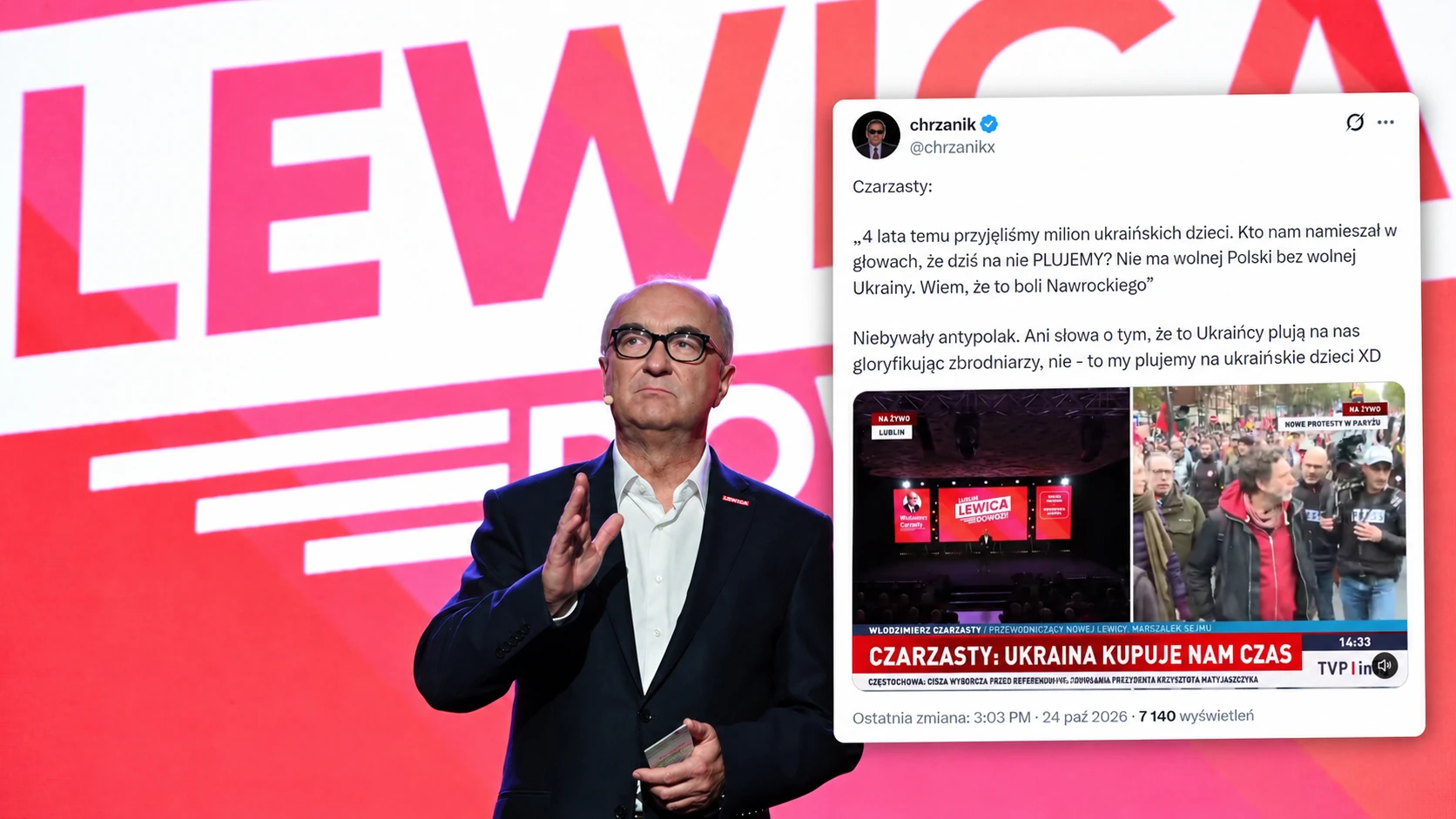 Haniebne! Czarzasty znów kłamie na temat prezydenta