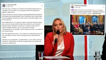 Telewizyjna debata z wpisami na Facebooku.webp