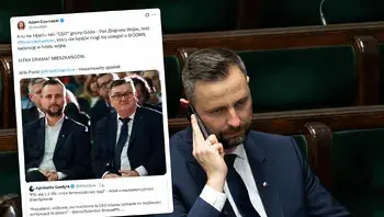 Polityczny kolaż z sali sejmowej.webp