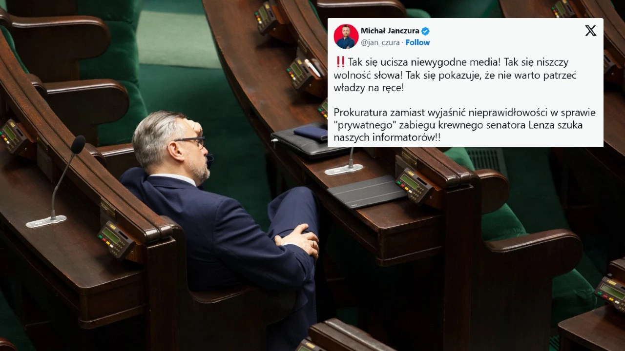 Prokuratura "poluje" na informatorów! Wraca skandal wokół senatora Lenza