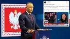 Przemówienie przy polskim godle z komentarzem na X.webp