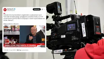 Montaż kamery telewizyjnej i wpisu społecznościowego.webp