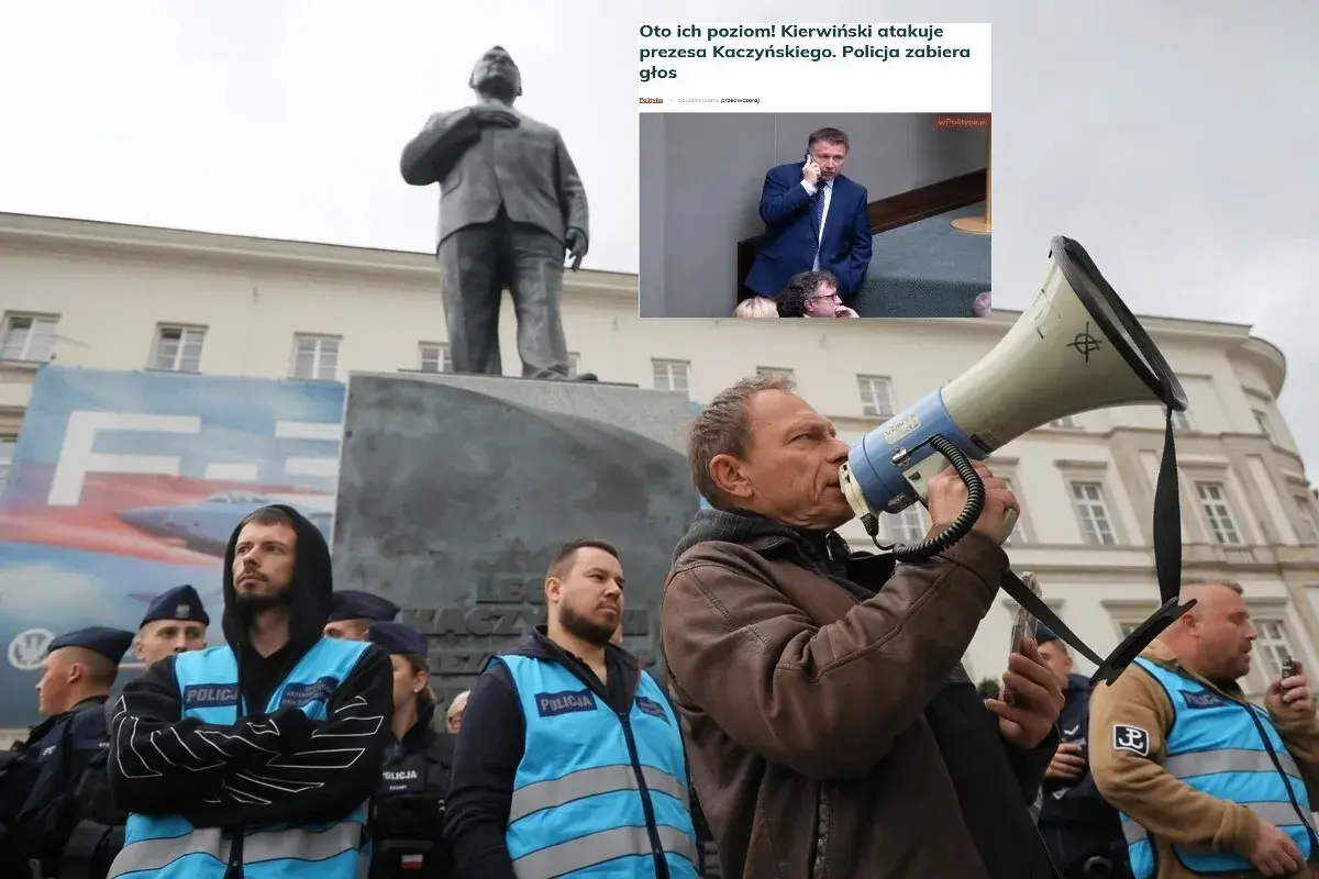Napaść na miesięcznicy smoleńskiej. „Policja tego knura chroni”